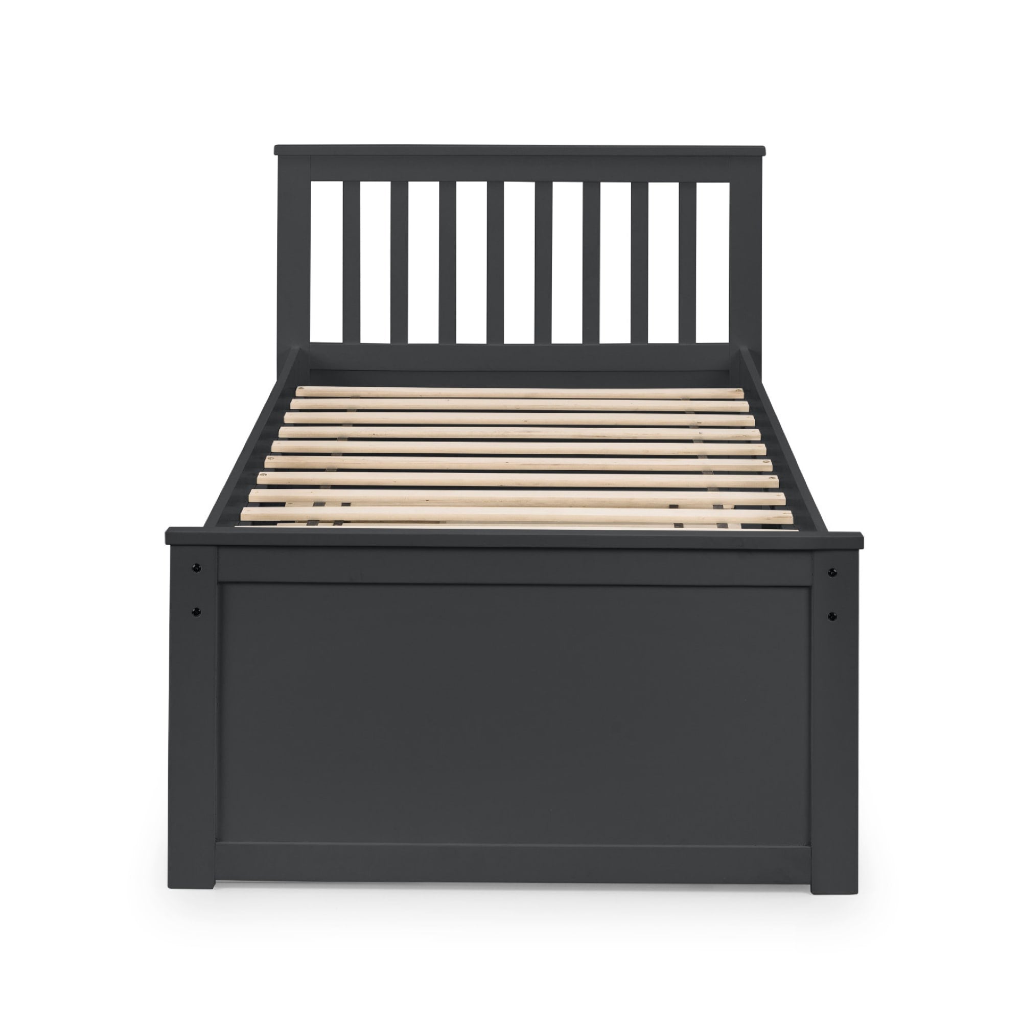 Zara 3ft Single Wooden Guest Bed Frame – Anthracite