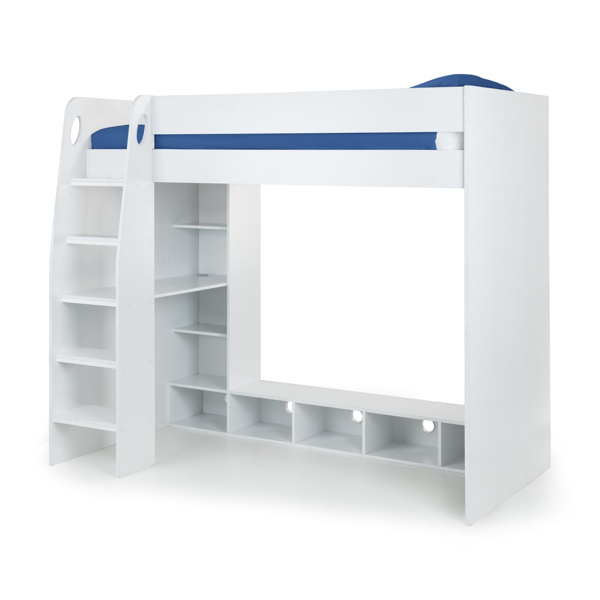 Nebula Gaming Bed With Desk - White