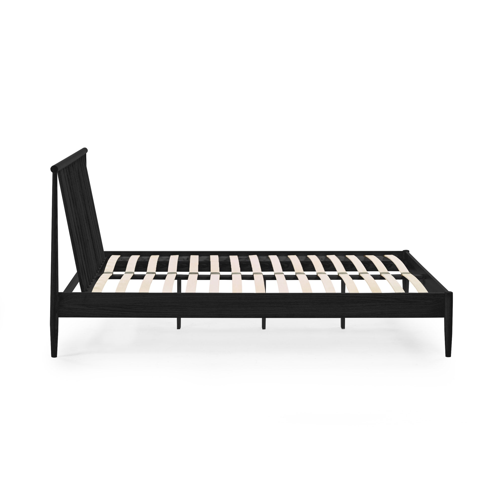 Belton Black Spindle 135cm Double Bed Frame