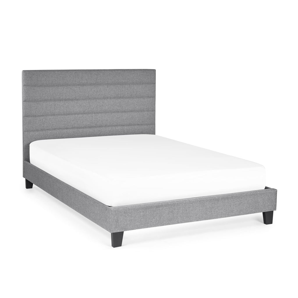 Madison 3ft Single Upholstered Bed Frame – Grey Linen