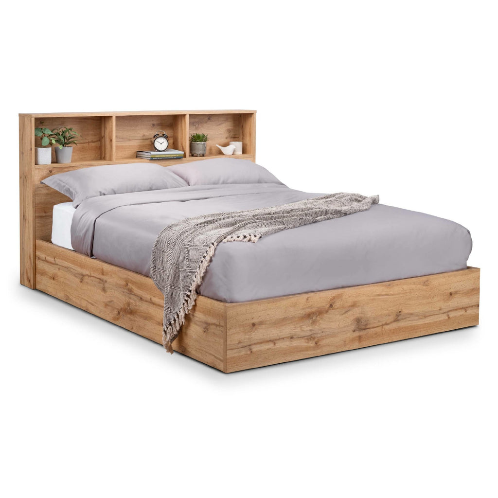 Bali Ottoman Storage 90cm Single Bed - Light Oak