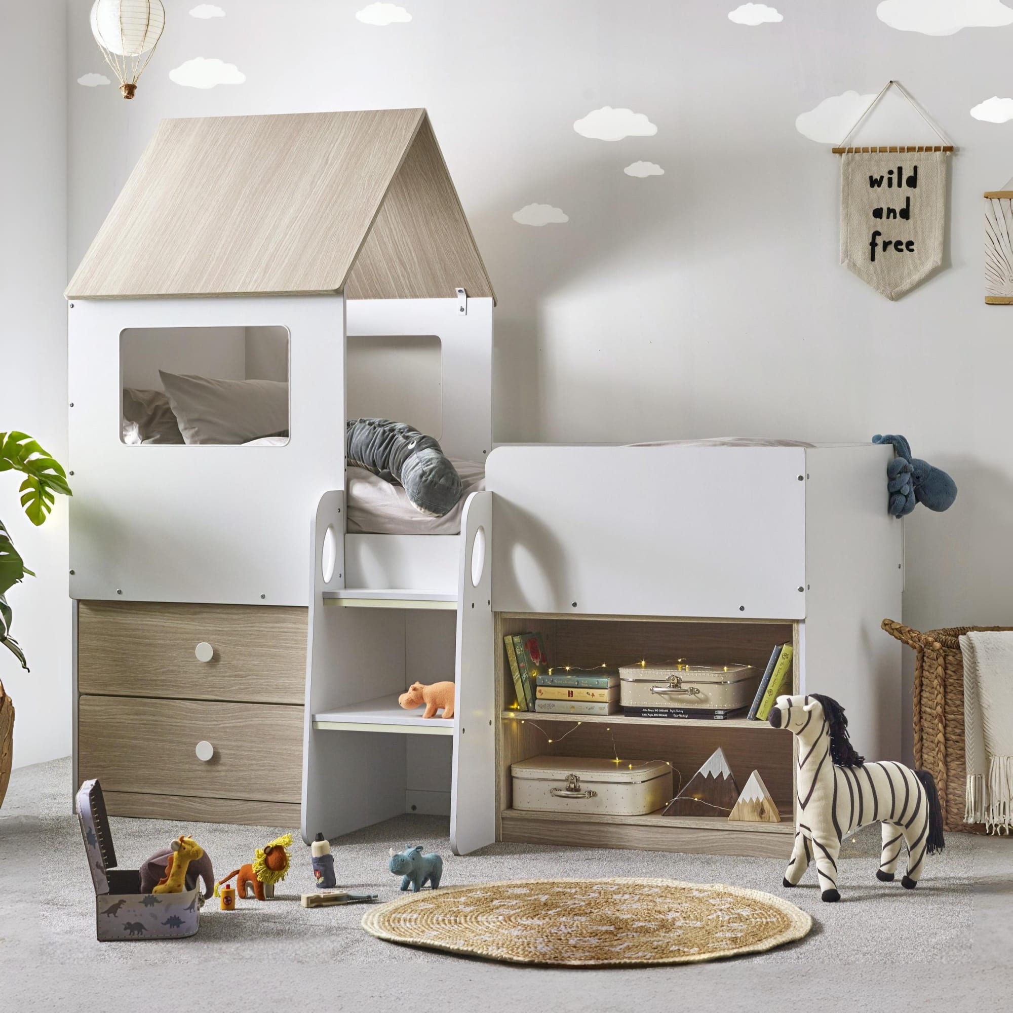 Orpheus Mid Sleeper - Pale Wood And White