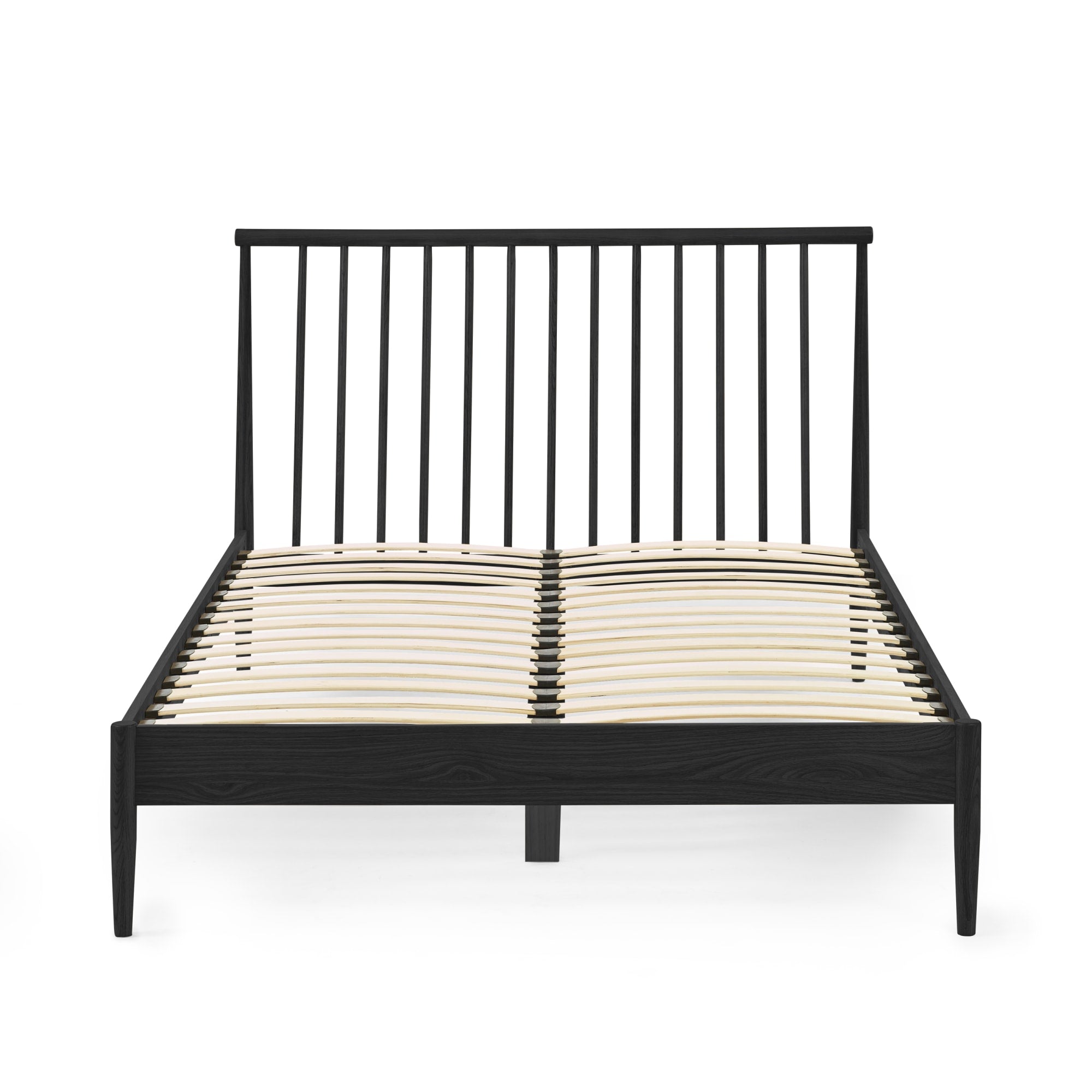 Belton Black Spindle 135cm Double Bed Frame