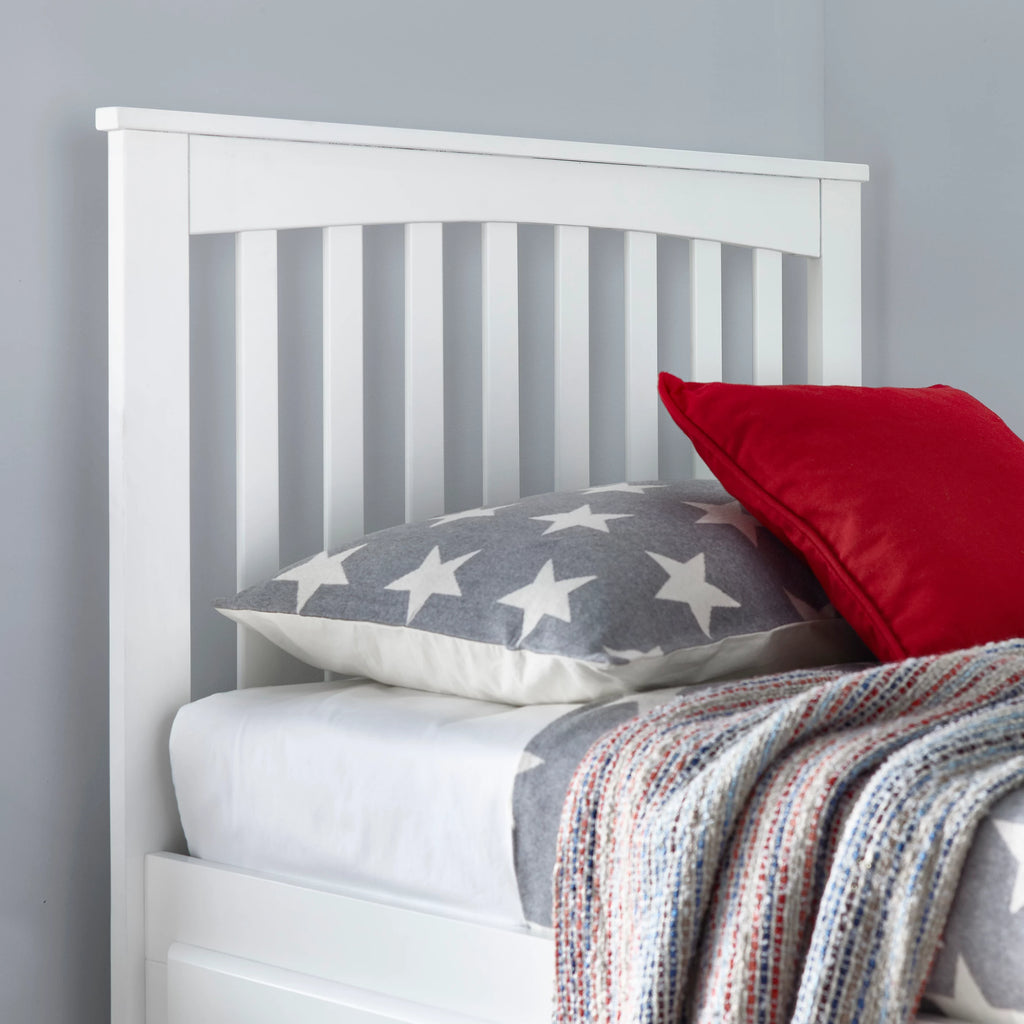 Quest Kids White Wooden Storage Bed with Drawers - 3ft Single