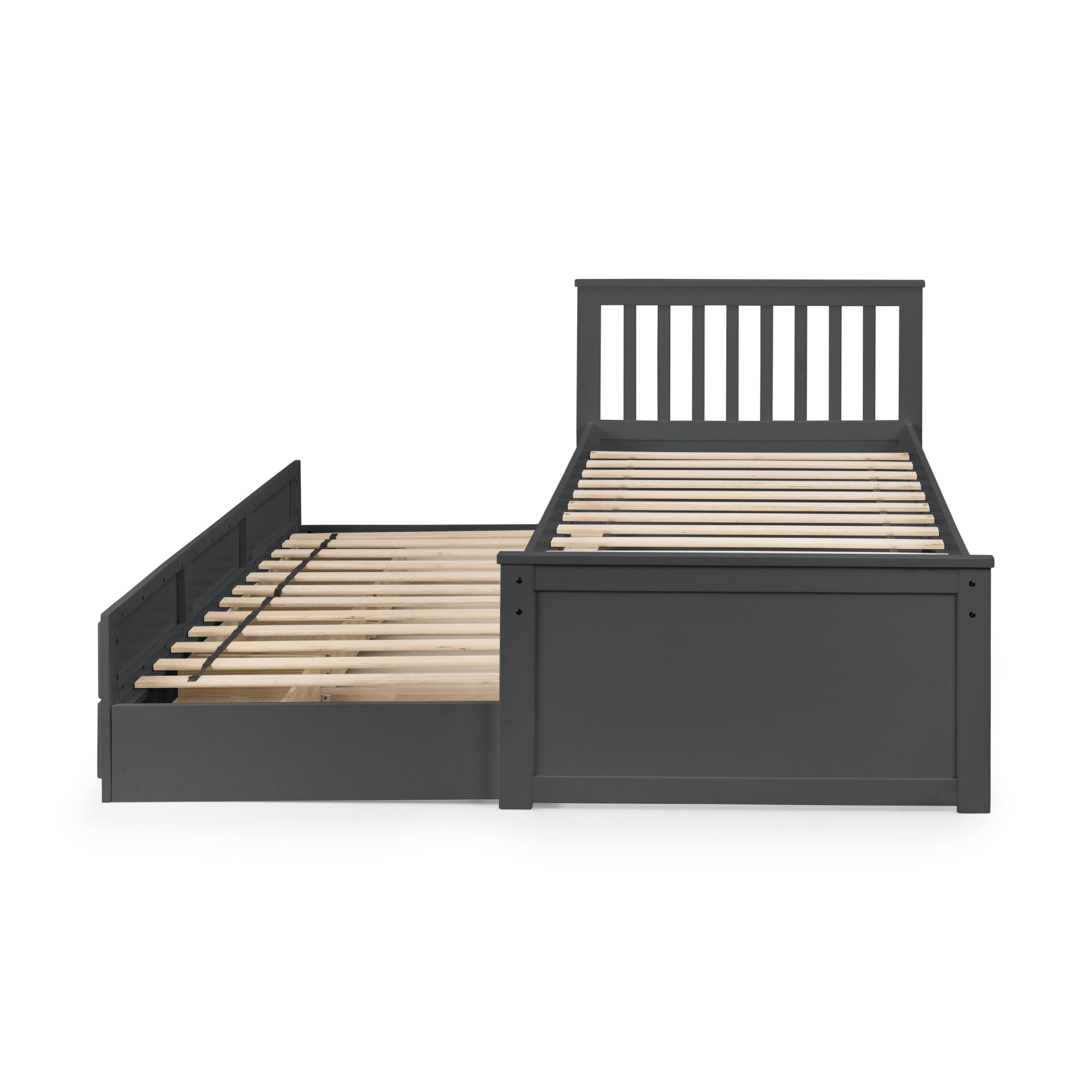 Zara 3ft Single Wooden Guest Bed Frame – Anthracite