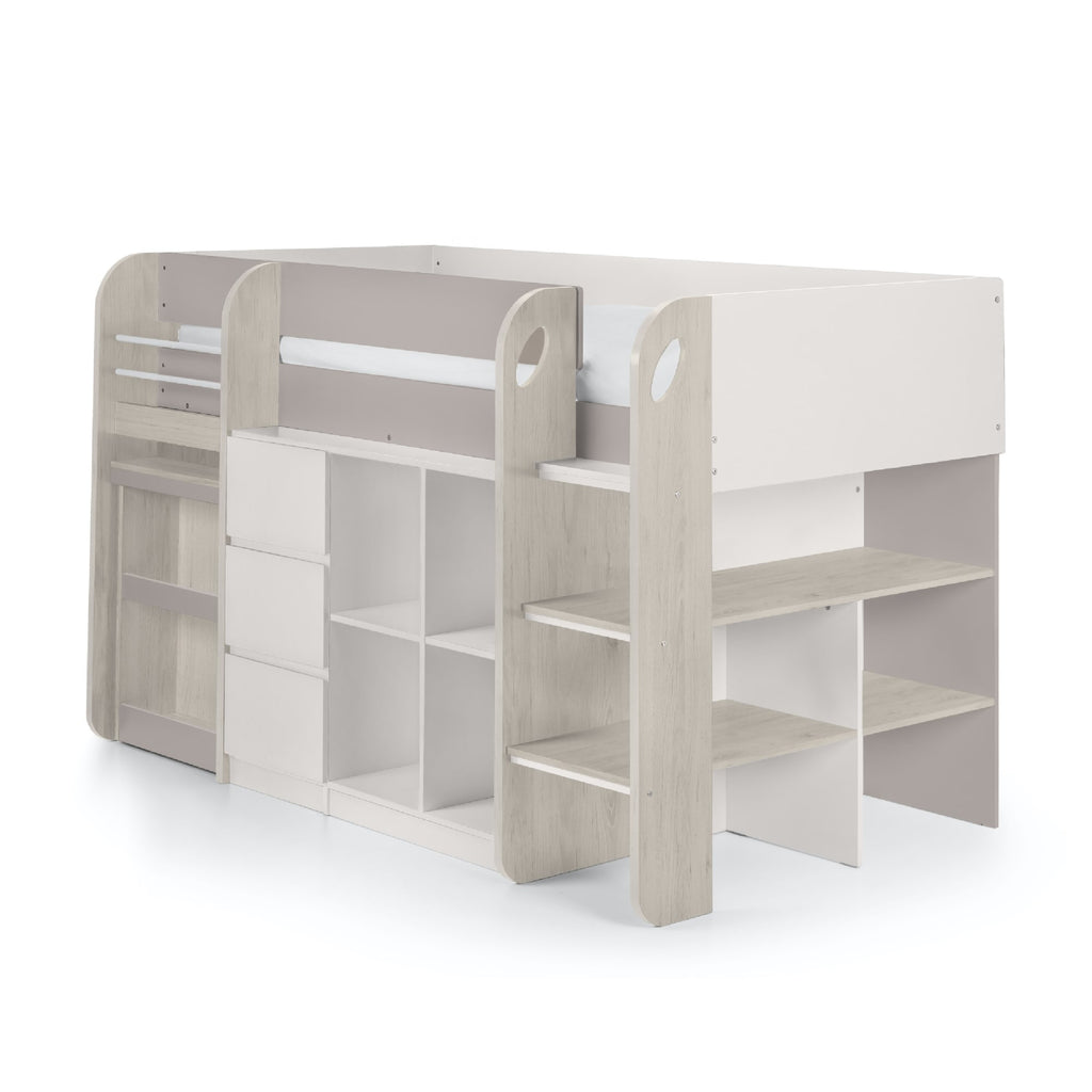 Arlo 90cm Single Mid Sleeper Bed – Taupe