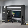 Nebula Gaming High Sleeper Bed With Desk - Anthracite