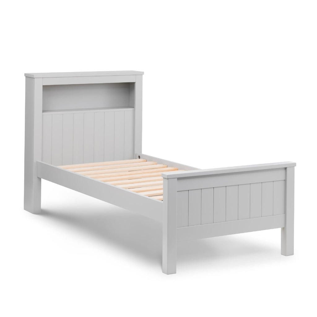 Harvey 3ft Single Bookcase Bed Frame – Dove Grey