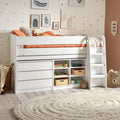 Vespa 3ft Single Mid Sleeper Bed – White
