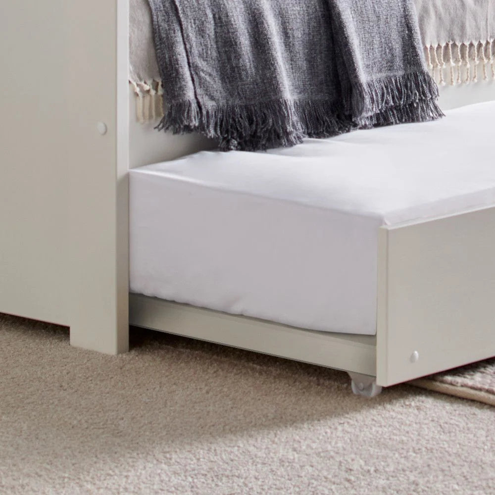 Tyler 3ft Single Wooden Day Bed with Optional Guest Bed Trundle - White