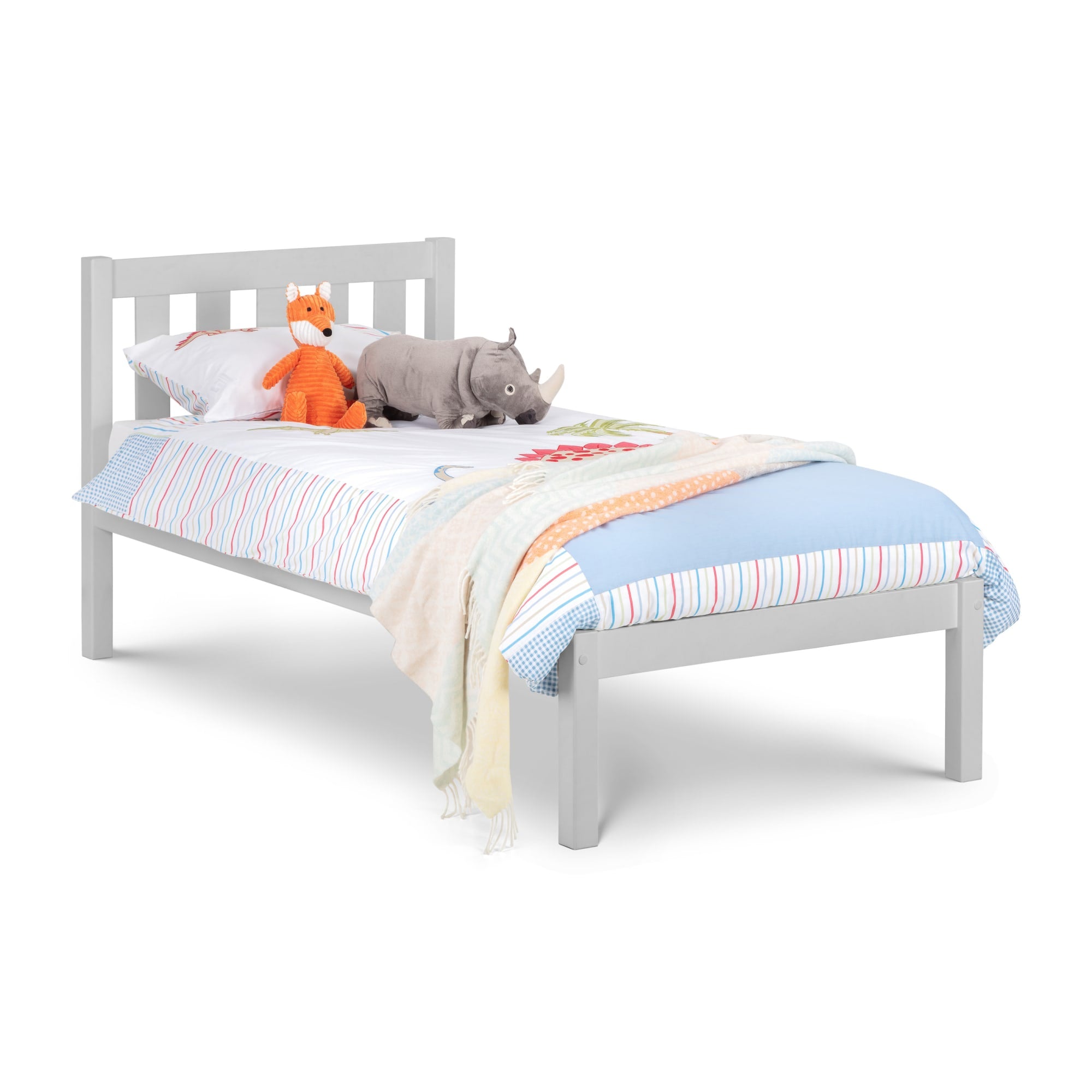 Luna 90cm Single Bed - Dove Grey