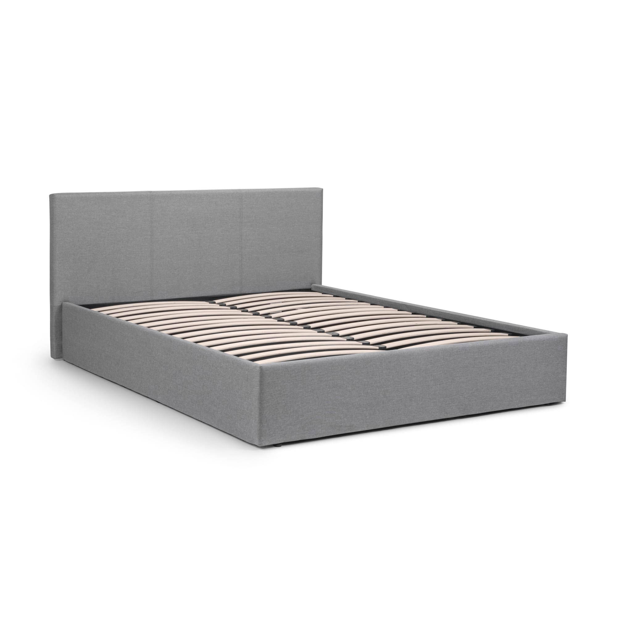 Rialto Ottoman Storage 135cm Double Bed  Light Grey