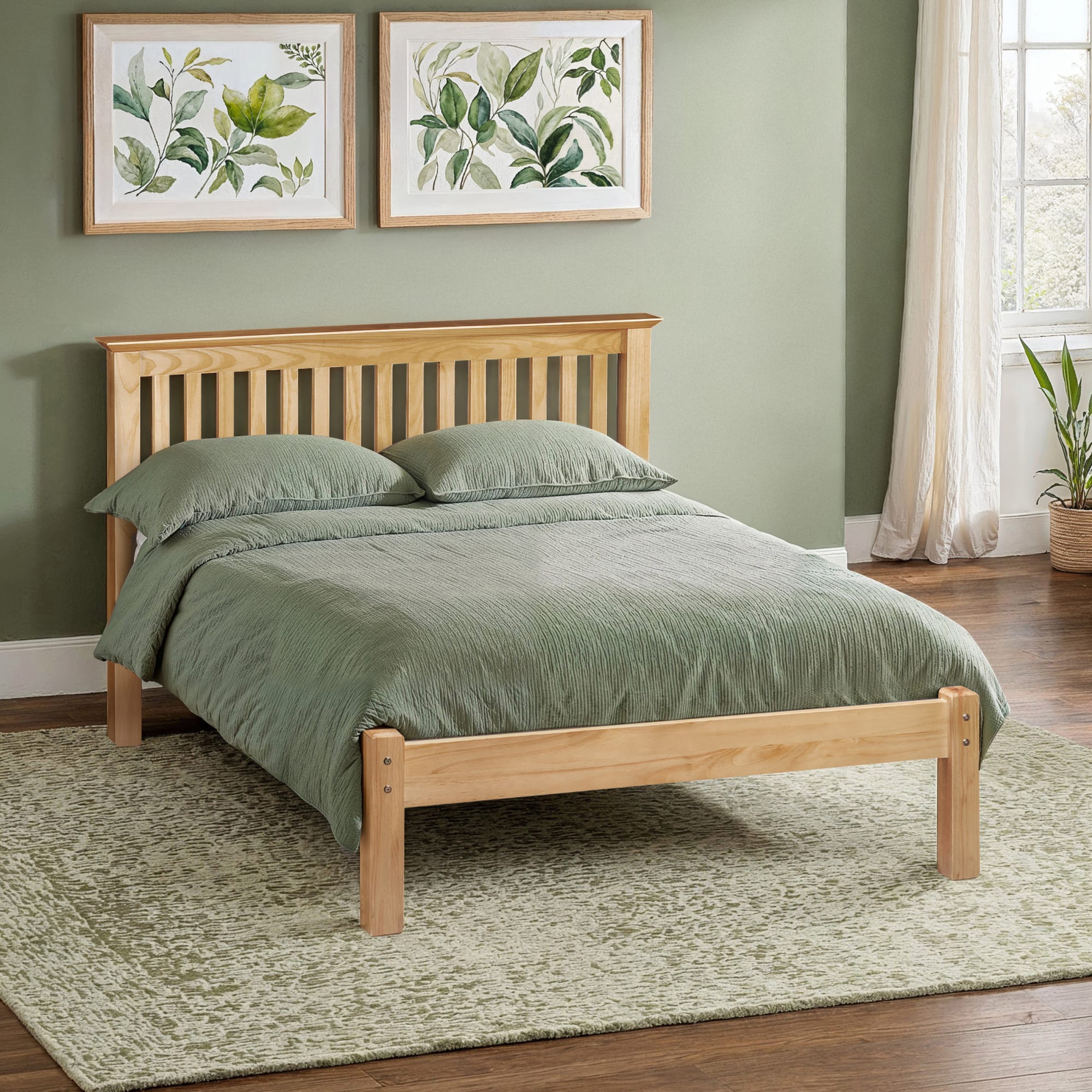 Barcelona Pine Low Footend 120cm Small Double Bed
