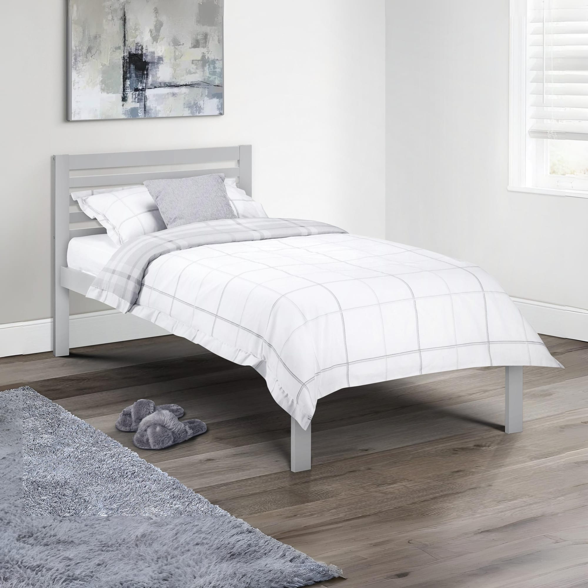 Slocum 90cm Bed Light Grey