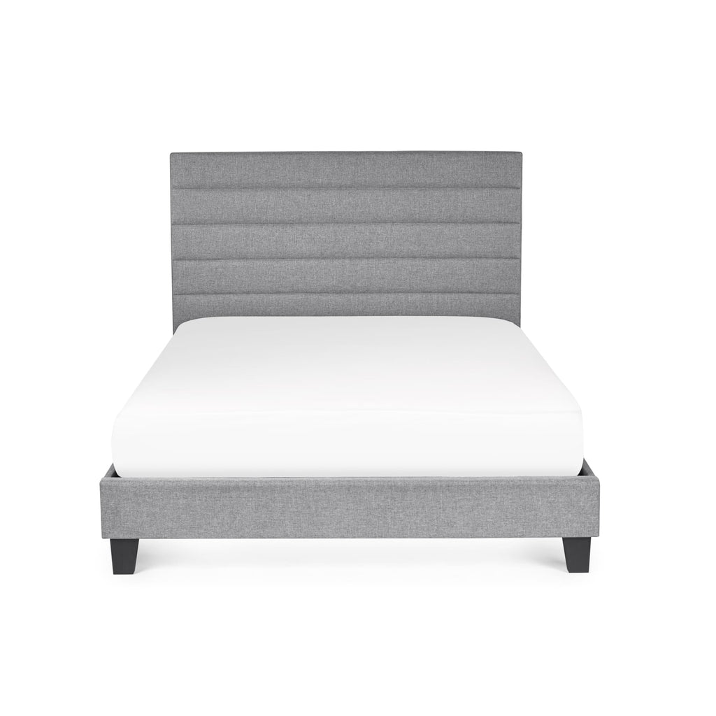 Madison 3ft Single Upholstered Bed Frame – Grey Linen