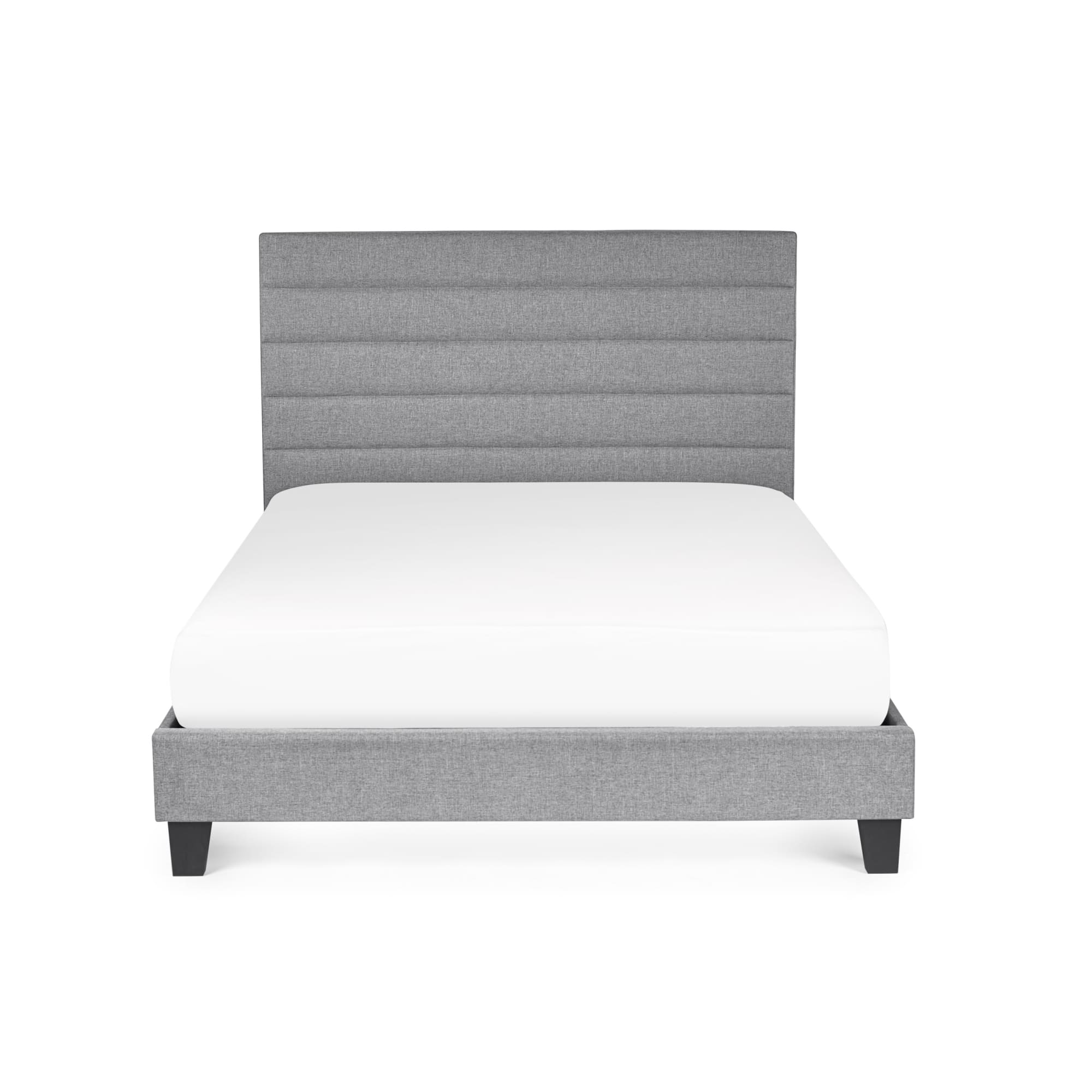 Madison 3ft Single Upholstered Bed Frame – Grey Linen