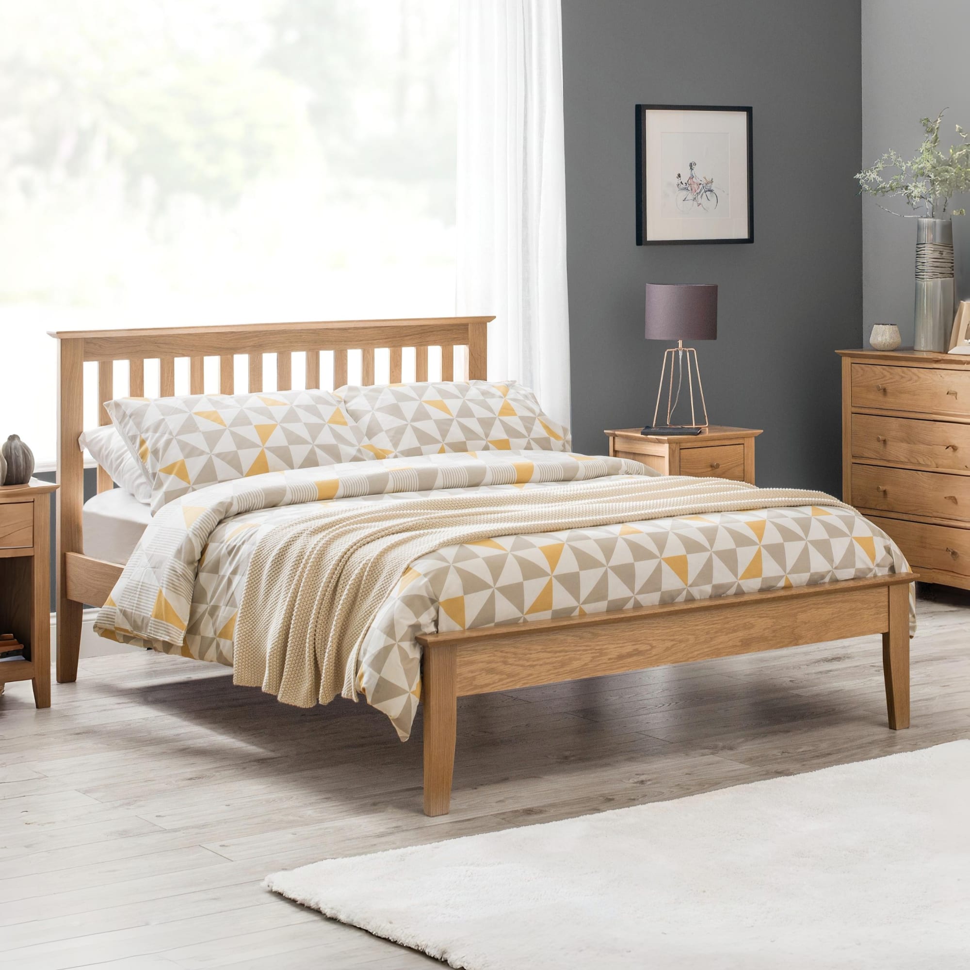 Ashton 3ft Single Bed - Oak