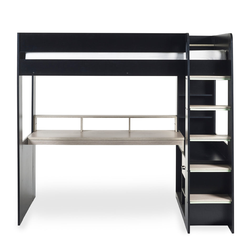 Blaze Gaming Highsleeper - Black And Pale Wood