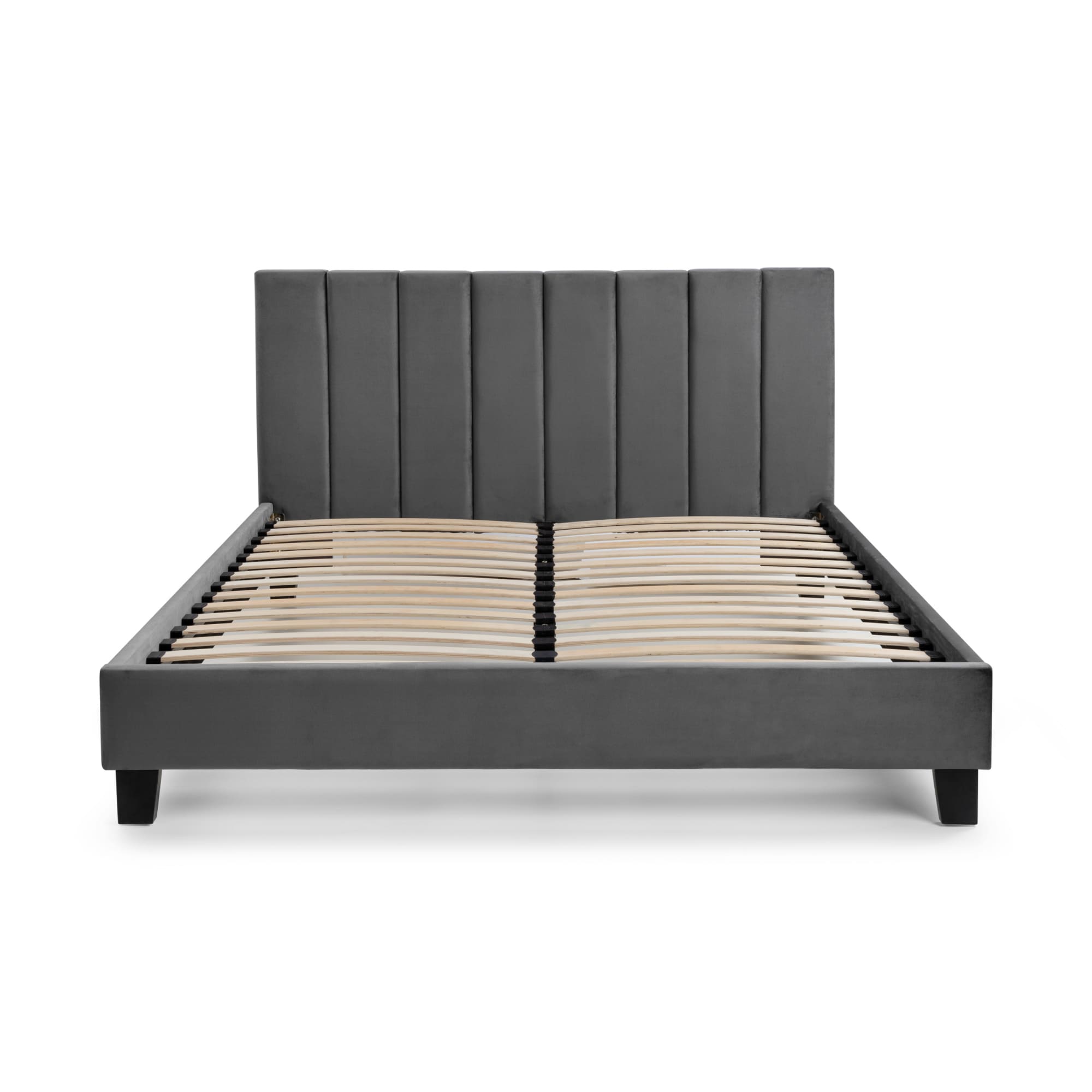 Chelsea 3ft Single Velvet Bed Frame – Grey
