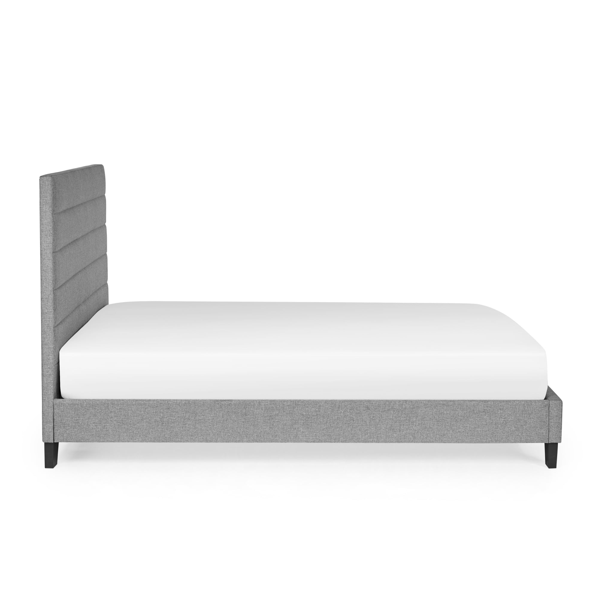 Madison 3ft Single Upholstered Bed Frame – Grey Linen