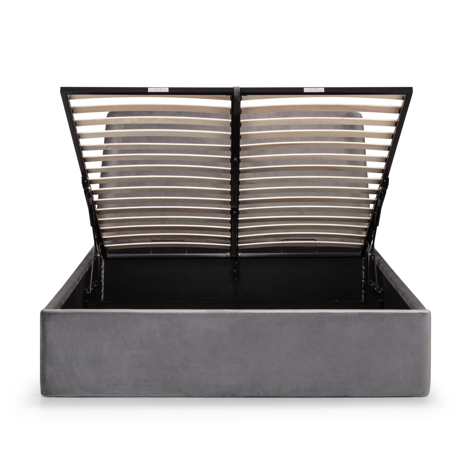 Frida Ottoman Storage 135cm Double Bed - Grey