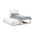 Barcelona 3ft Single Wooden Guest Bed Frame – Stone White