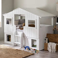 Acorn Treehouse Midsleeper & Storage Unit - White