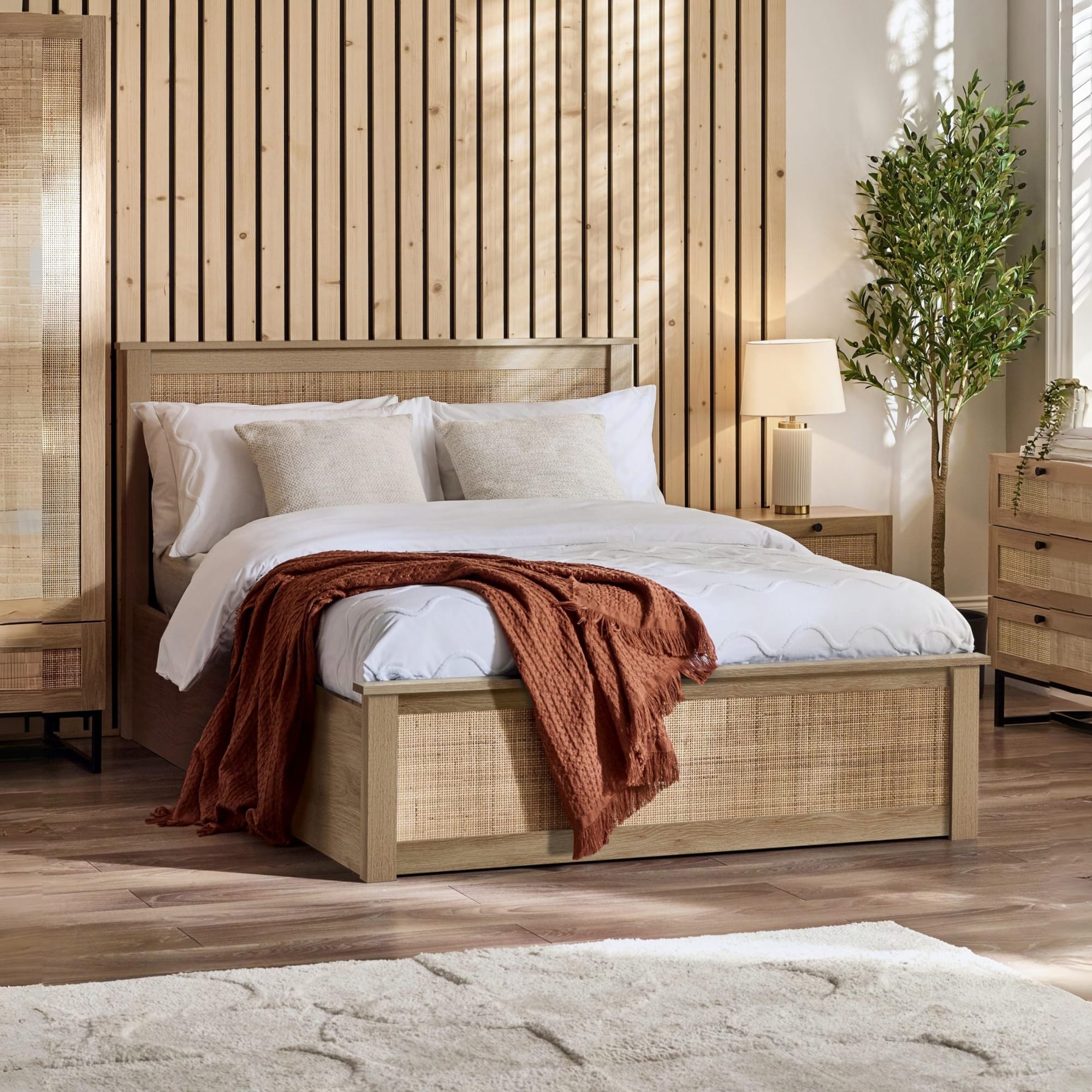 Padstow Ottoman 135Cm Double Bed - Oak