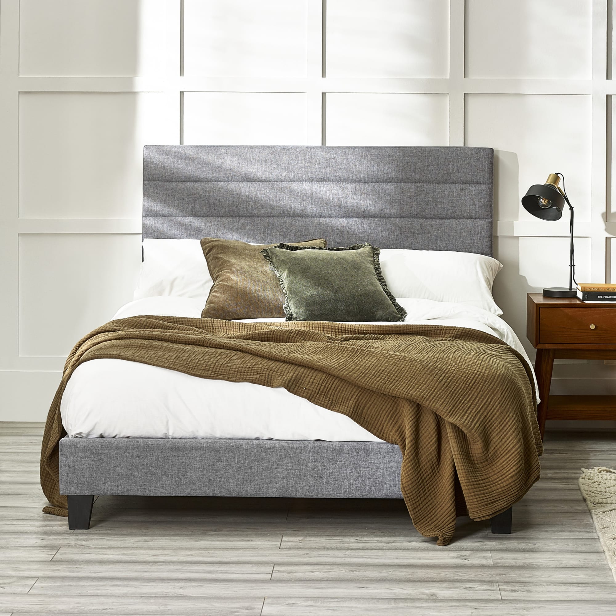 Merida 90cm Single Bed - Grey