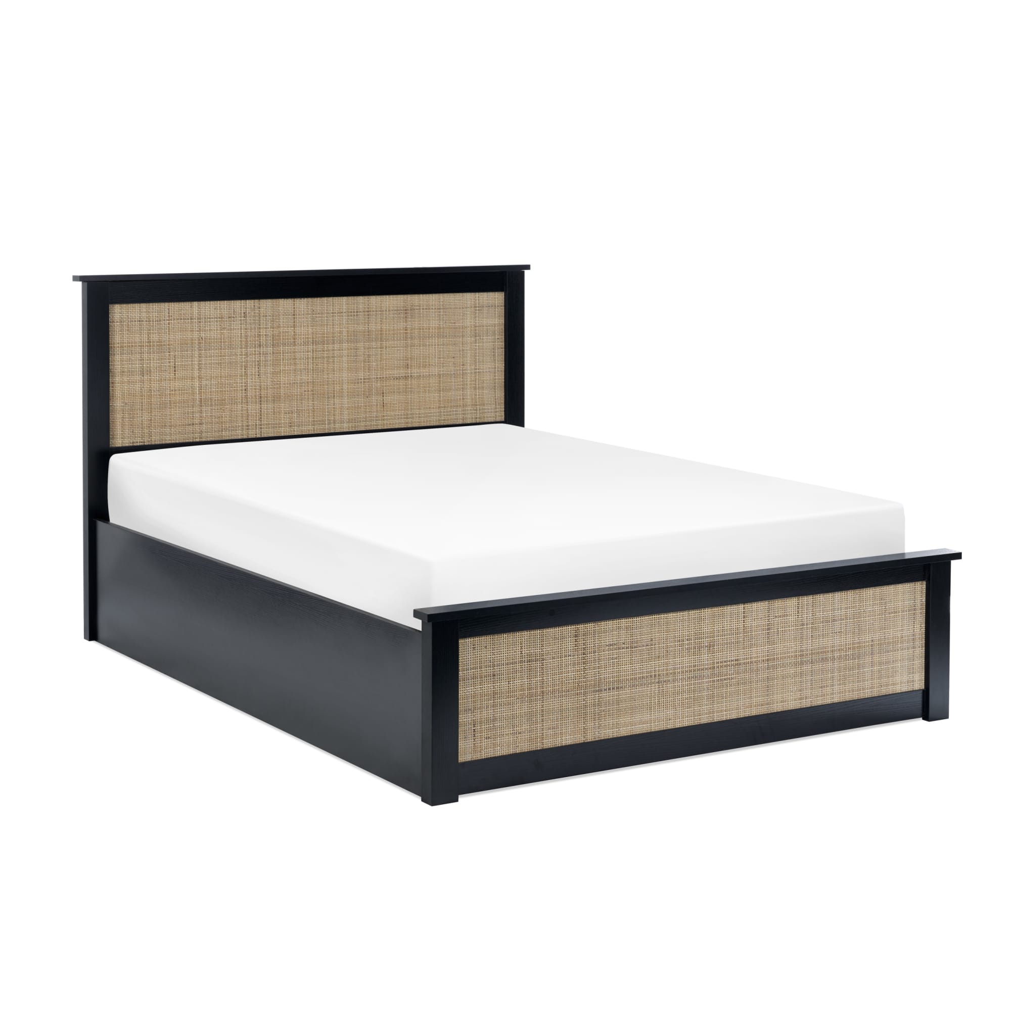 Padstow Ottoman 135Cm Double Bed - Black