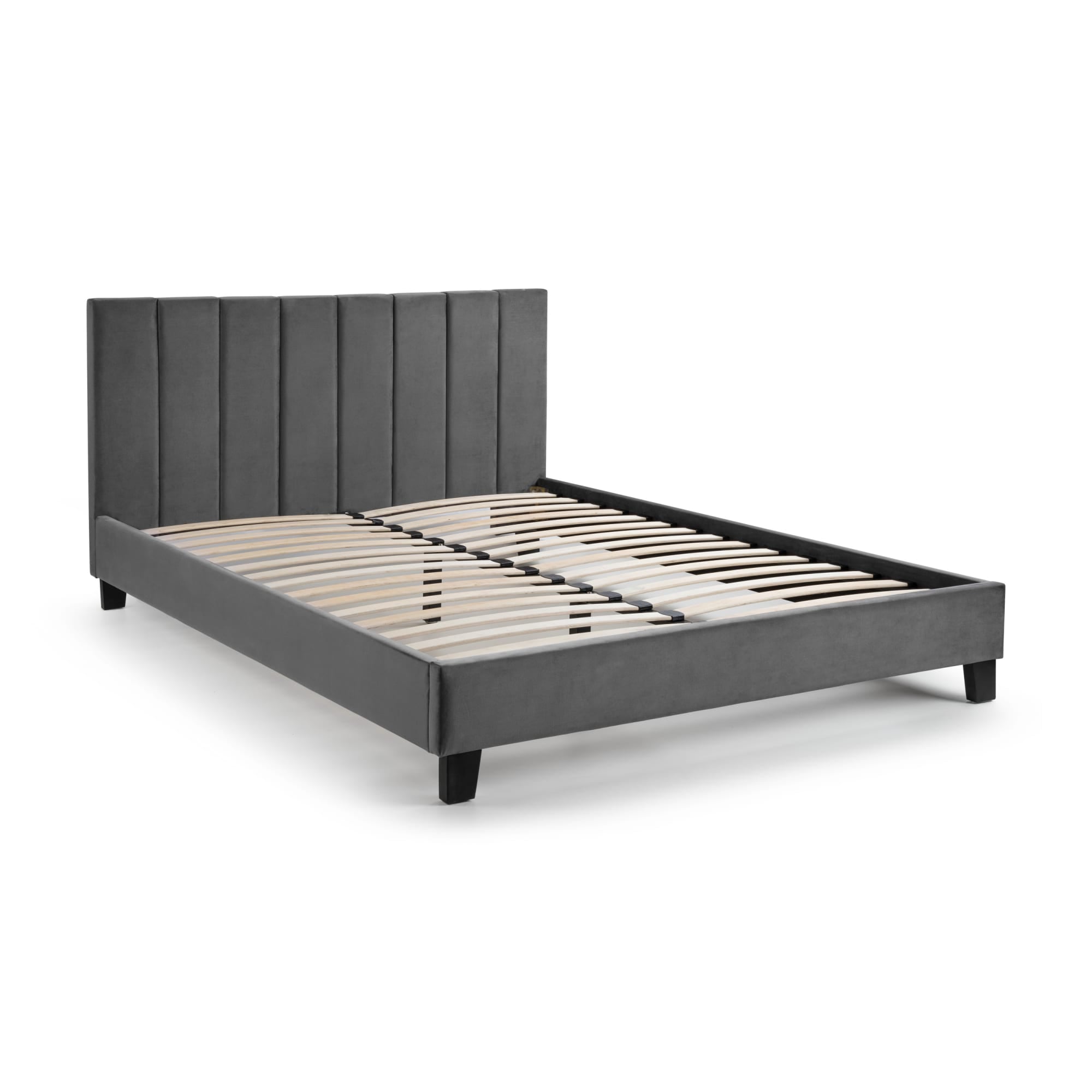 Chelsea 3ft Single Velvet Bed Frame – Grey